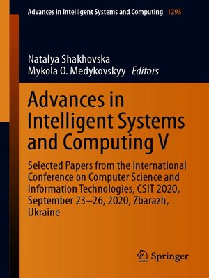 cover image of Advances in Intelligent Systems and Computing V